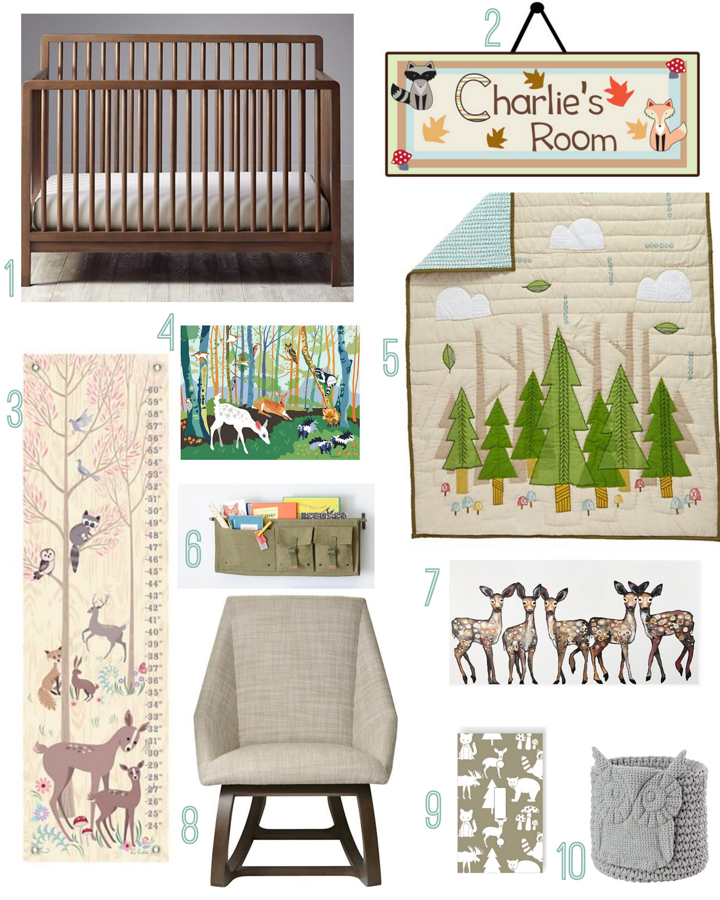 Forest Nursery Inspiration Rustic Baby Chic