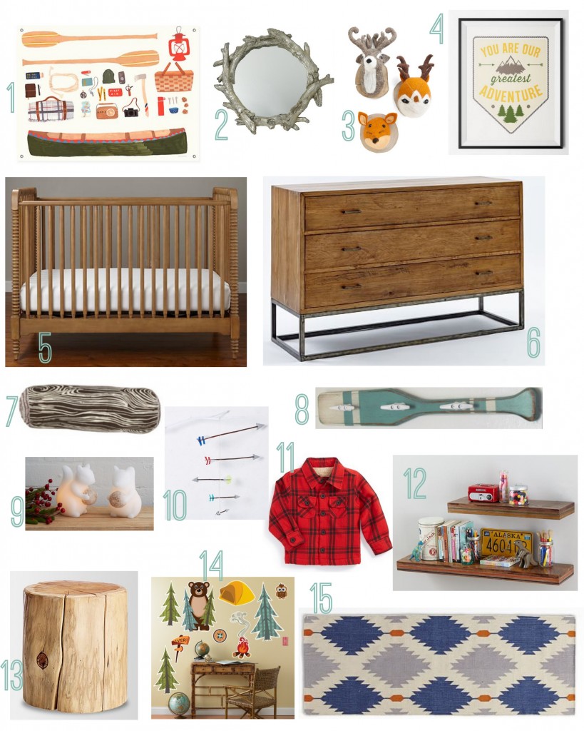 Camp Themed Nursery Rustic Baby Chic