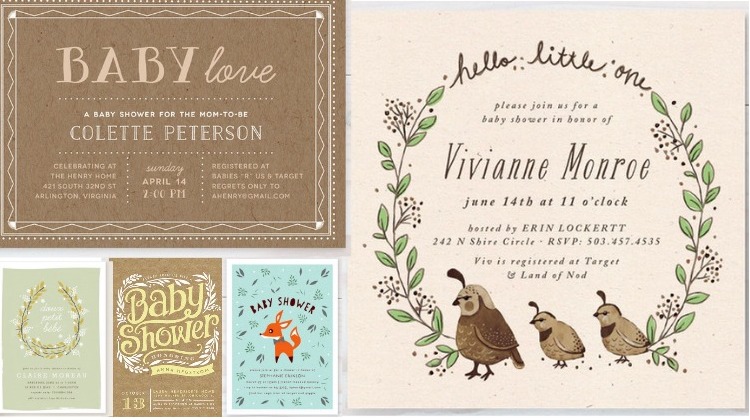 Gender Neutral Rustic Baby Shower Invitations - Rustic ...