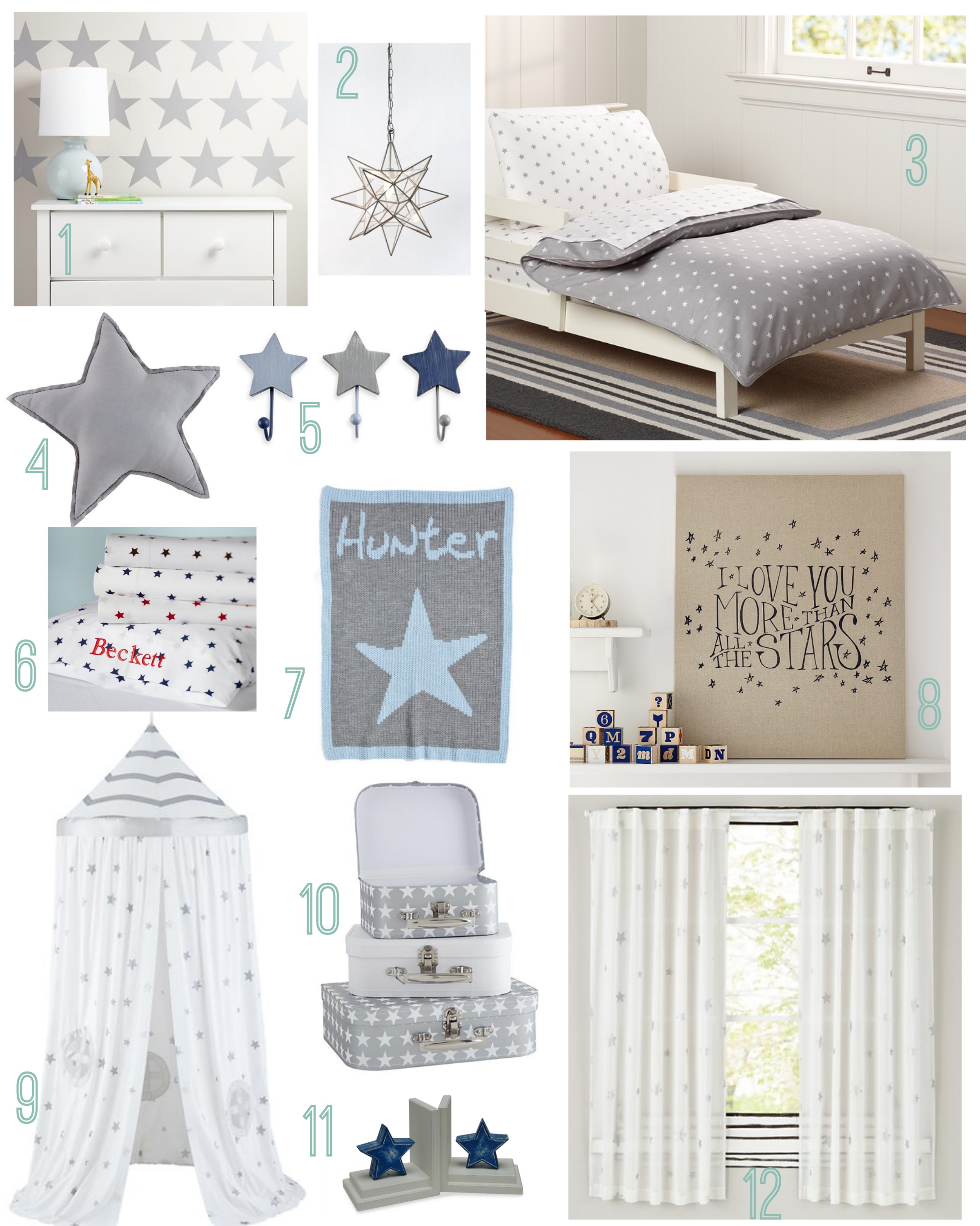 Star Themed Kids Room - Rustic Baby Chic